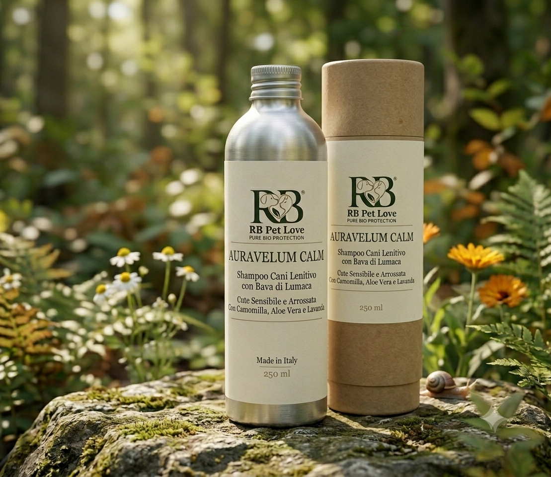 AURAVELUM CALM – Shampoo Cani Lenitivo con Bava di Lumaca