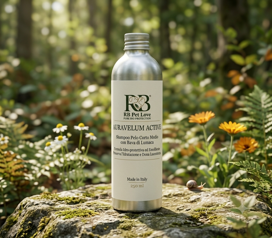 AURAVELUM ACTIVE – Shampoo Pelo Corto Medio con Bava di Lumaca